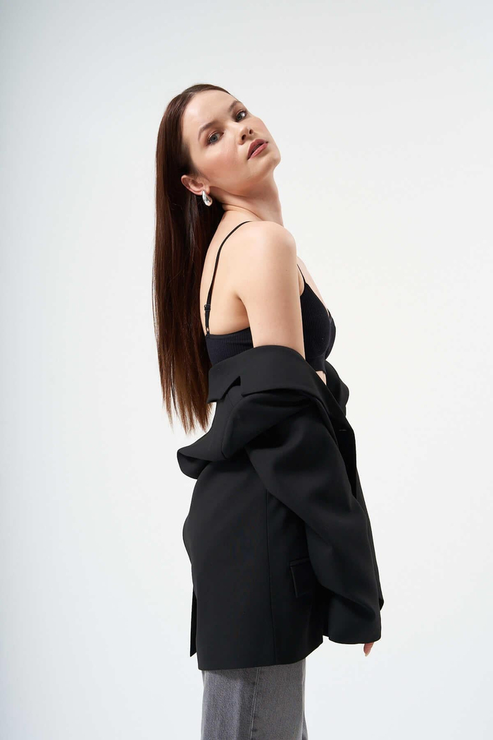 Siyah Oversize Ceket