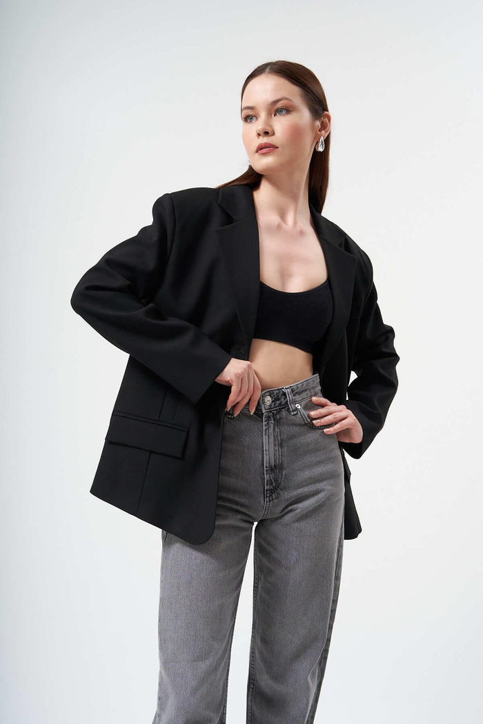Siyah Oversize Ceket