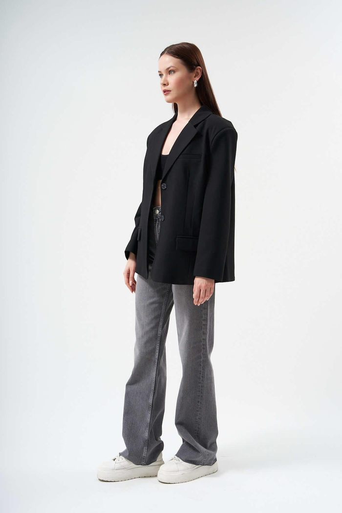 Siyah Oversize Ceket