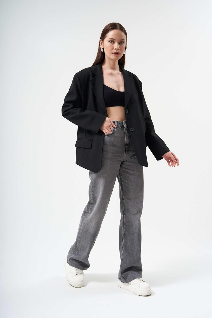 Siyah Oversize Ceket