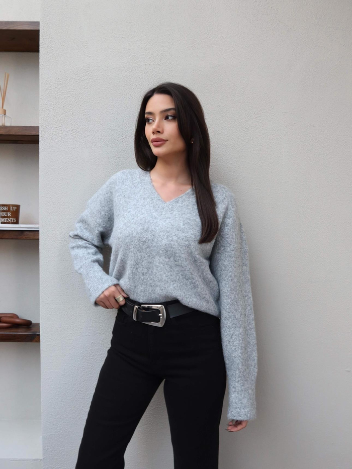 Siyah Paça Kesik Orj Jean