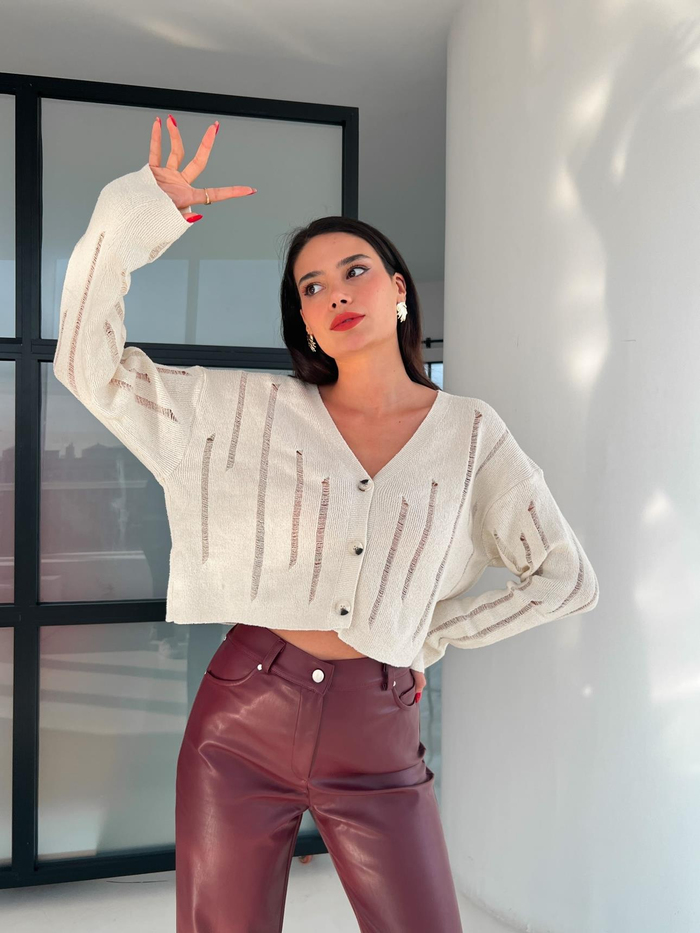 Sofa Ön Düğmeli Hırka