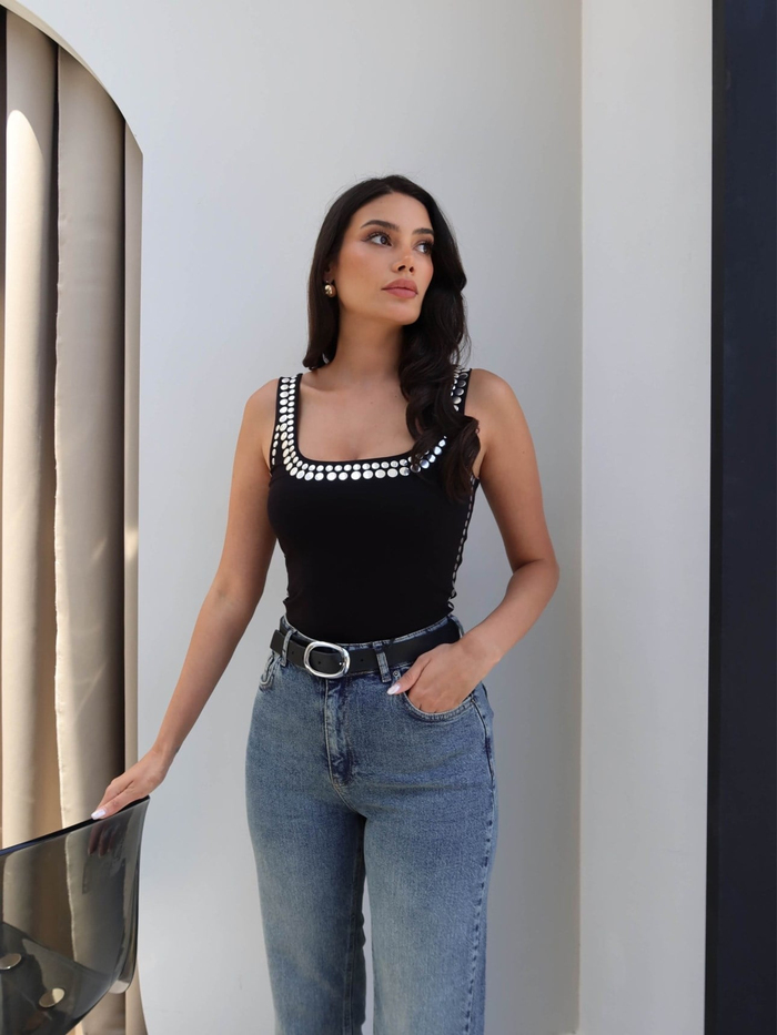 Straight Paça Kesik Jean