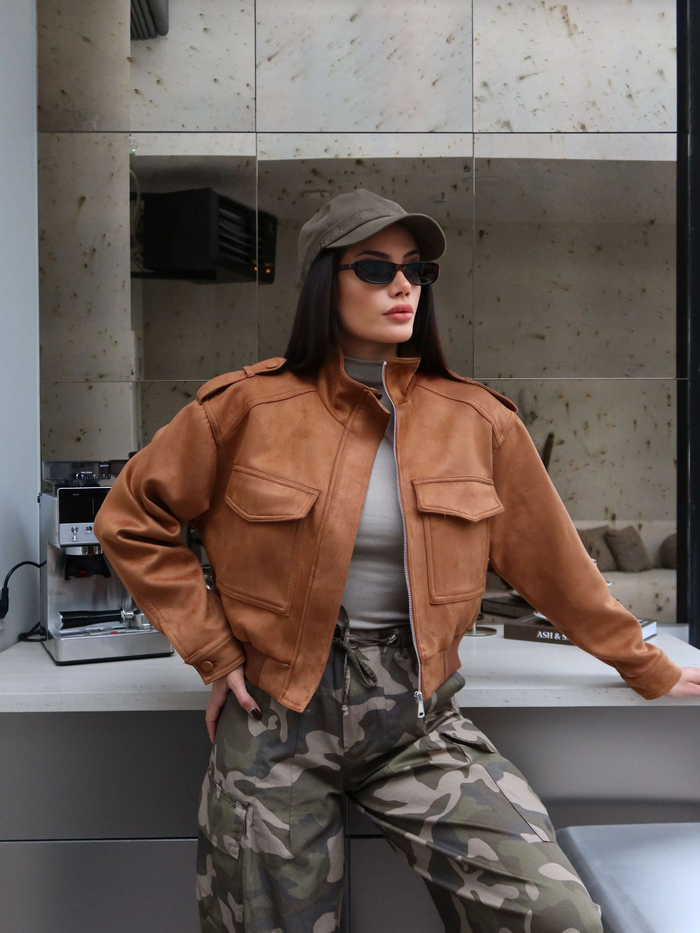 Süet Bomber Ceket E.H Collection