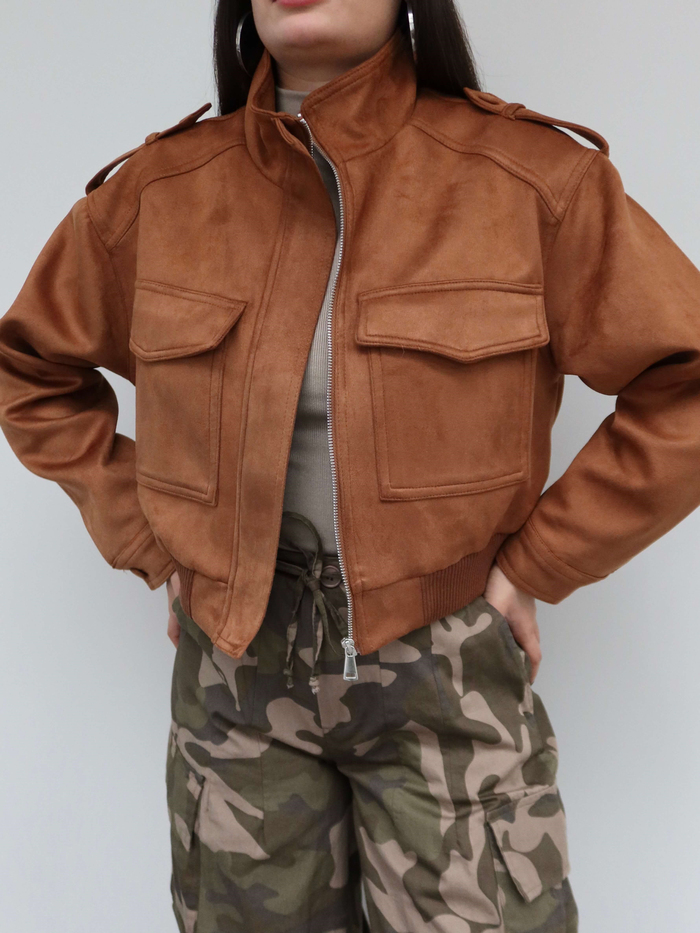 Süet Bomber Ceket E.H Collection