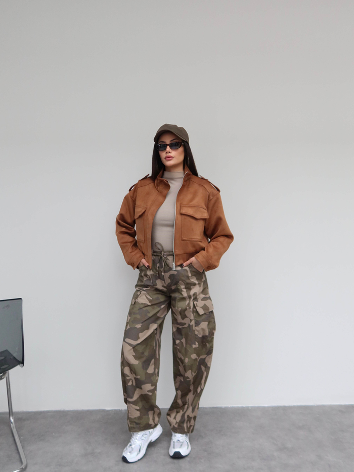 Süet Bomber Ceket E.H Collection