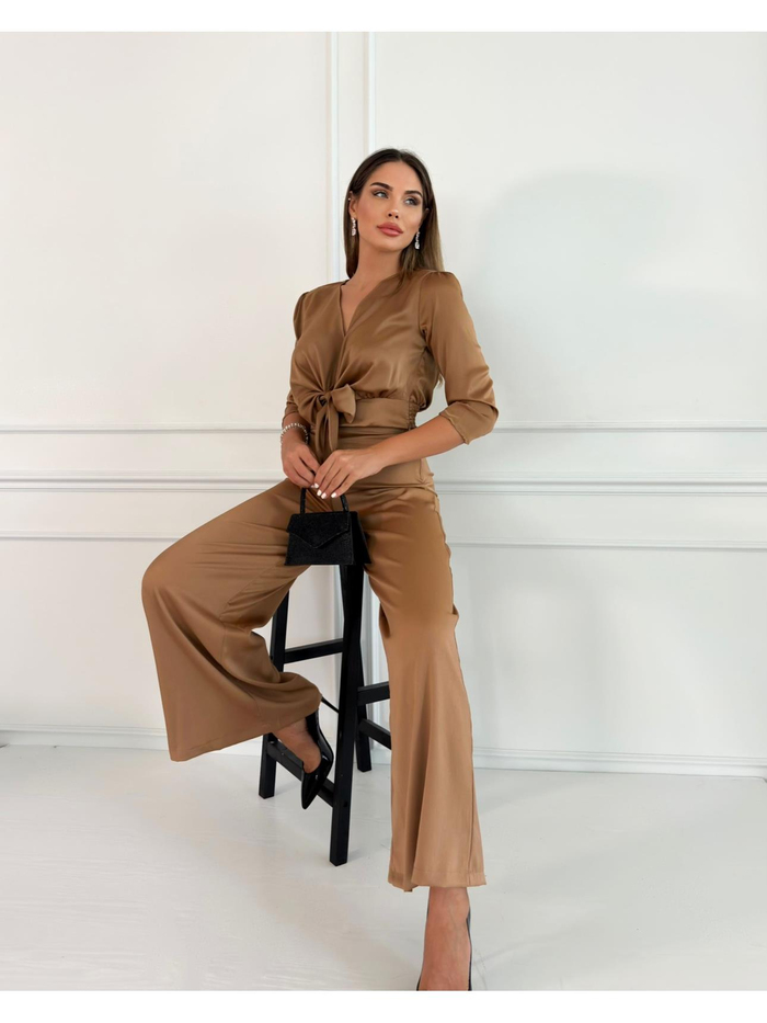 Sütlü Kahve Saten Dual Takım
