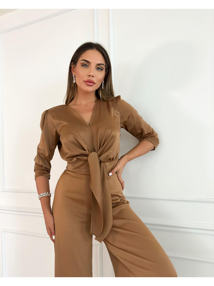 Sütlü Kahve Saten Dual Takım