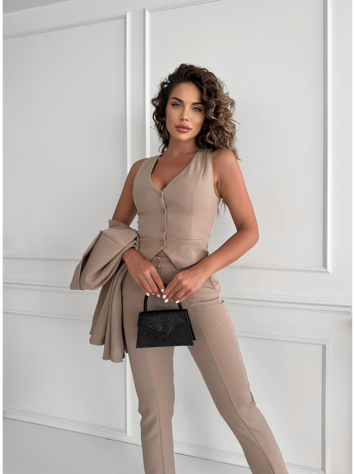 Sütlü Kahve Üçlü Crous Takım