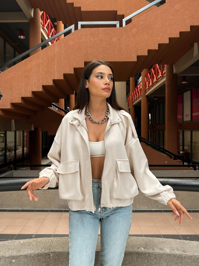 Taş Alt Lastikli Bamber Ceket