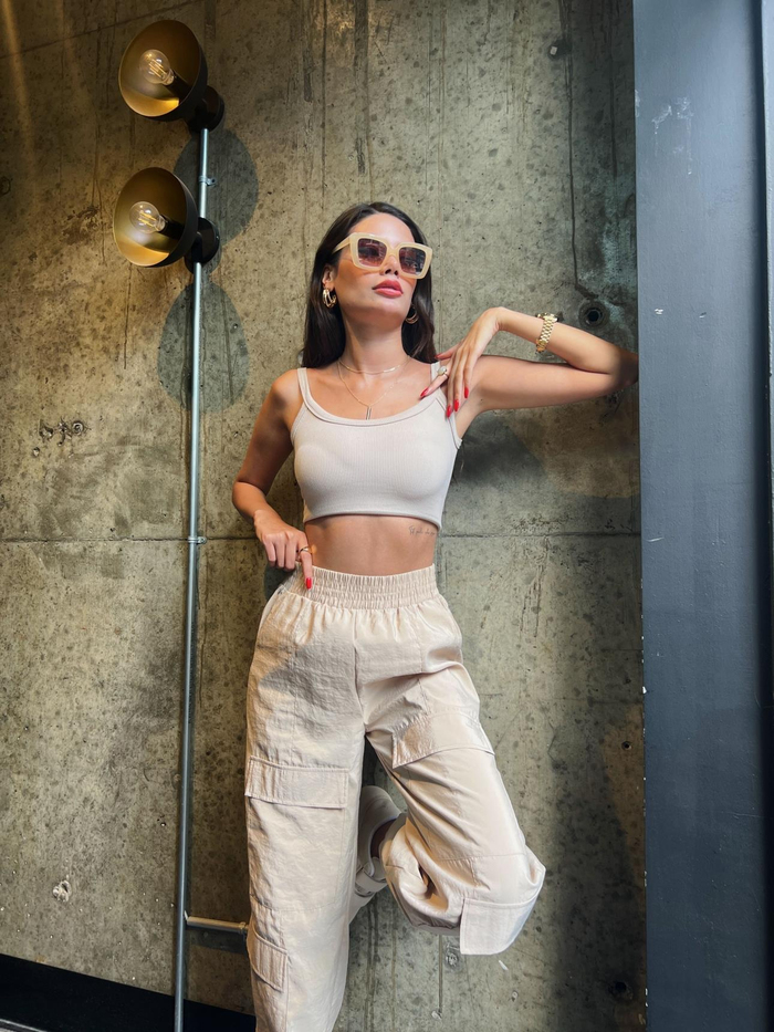 Taş Kargo Cepli Paraşut Pants