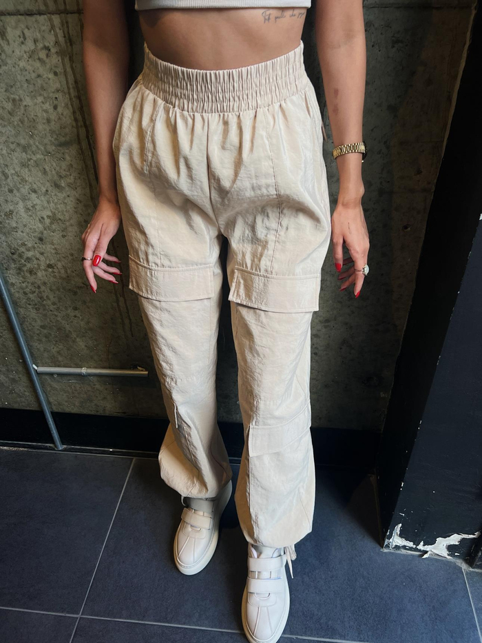 Taş Kargo Cepli Paraşut Pants