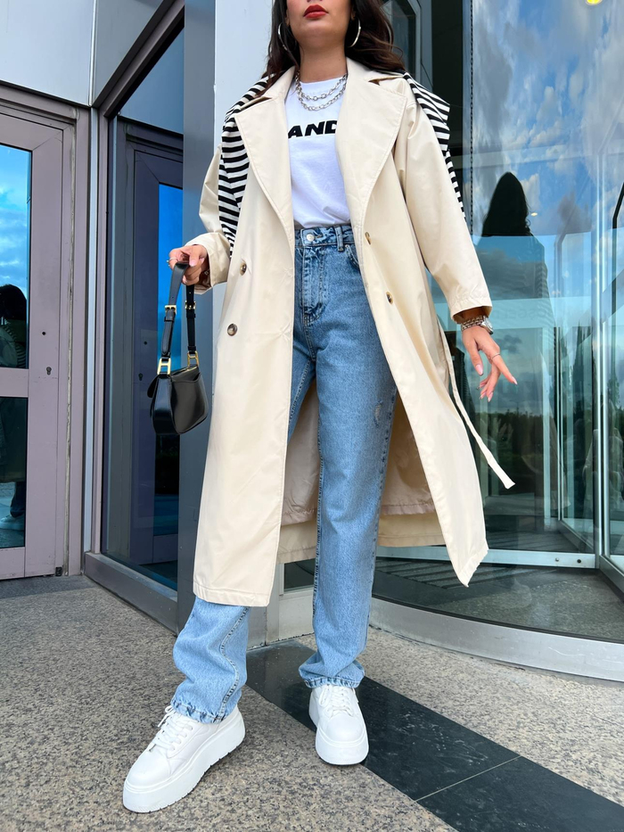 Taş Klasik Long Trench