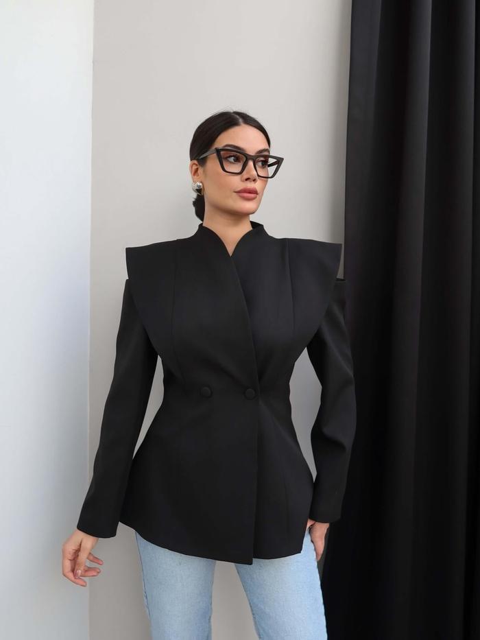 Tasarım Bel Oturtmalı Ceket