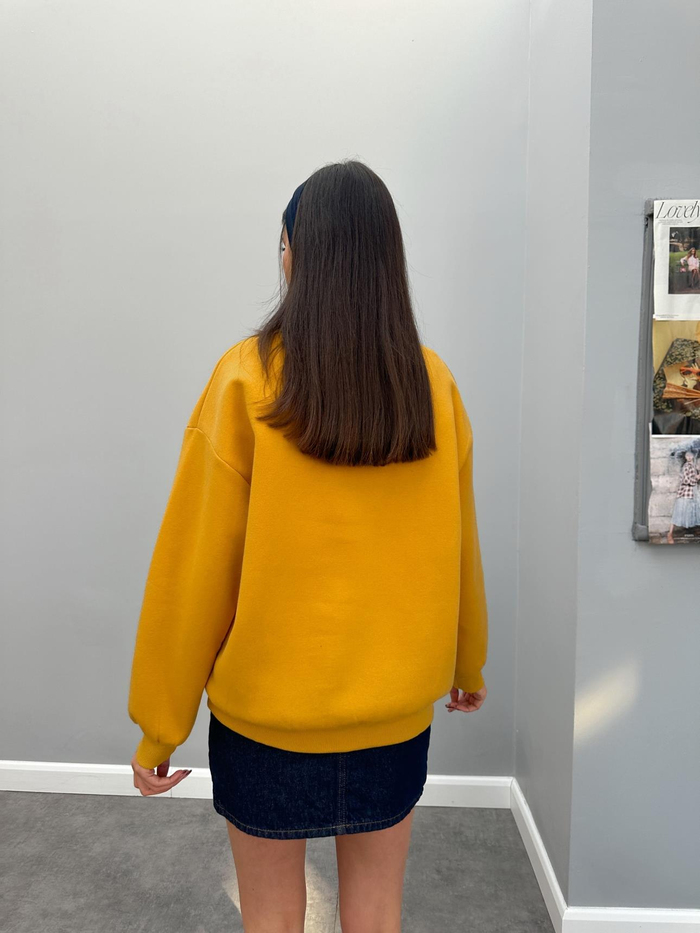 Teddy Bear Nakışlı Şardonlu Sweatshirt