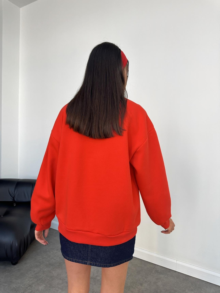 Teddy Bear Nakışlı Şardonlu Sweatshirt