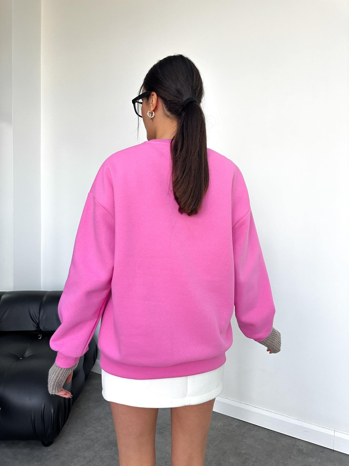 Teddy Bear Nakışlı Şardonlu Sweatshirt