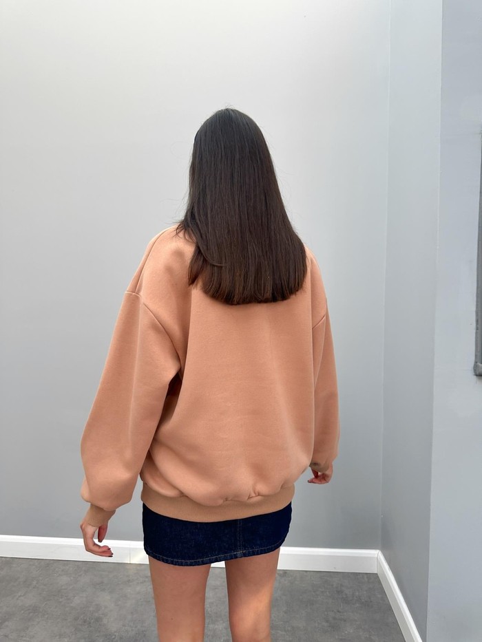 Teddy Bear Nakışlı Şardonlu Sweatshirt