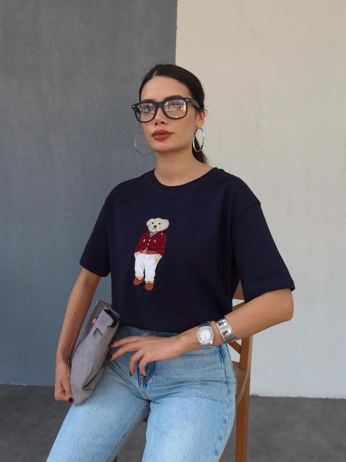 Teddy Bear Nakışlı T-Shirt