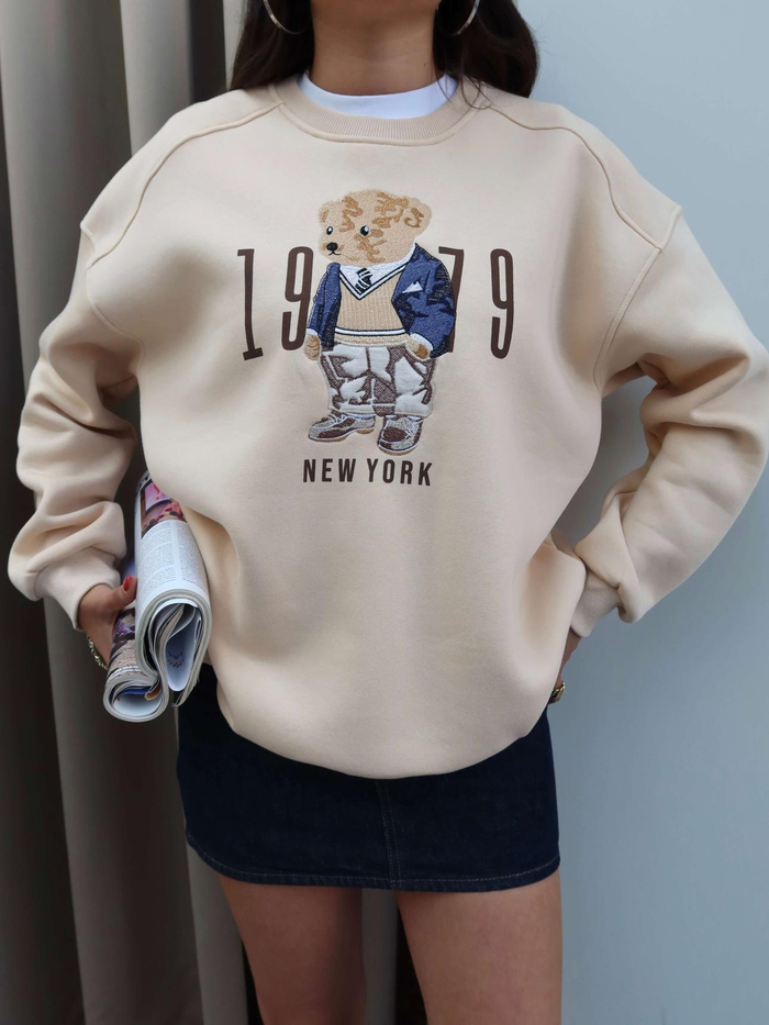 Teddy Bear Şardonlu Sweatshirt