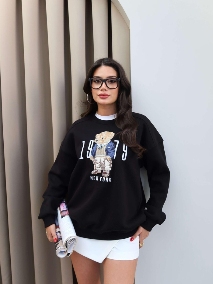 Teddy Bear Şardonlu Sweatshirt