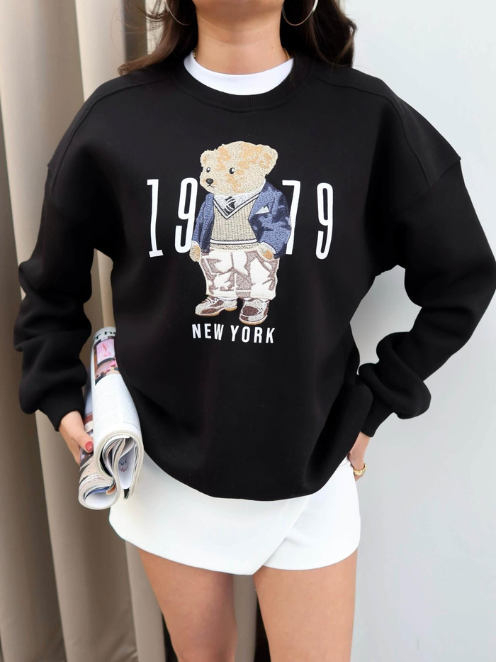 Teddy Bear Şardonlu Sweatshirt