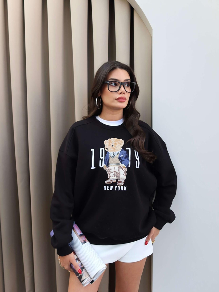 Teddy Bear Şardonlu Sweatshirt