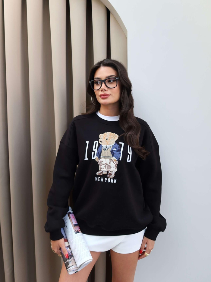 Teddy Bear Şardonlu Sweatshirt