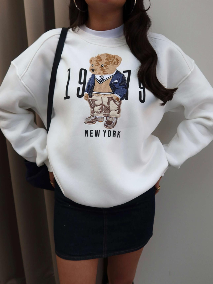 Teddy Bear Şardonlu Sweatshirt