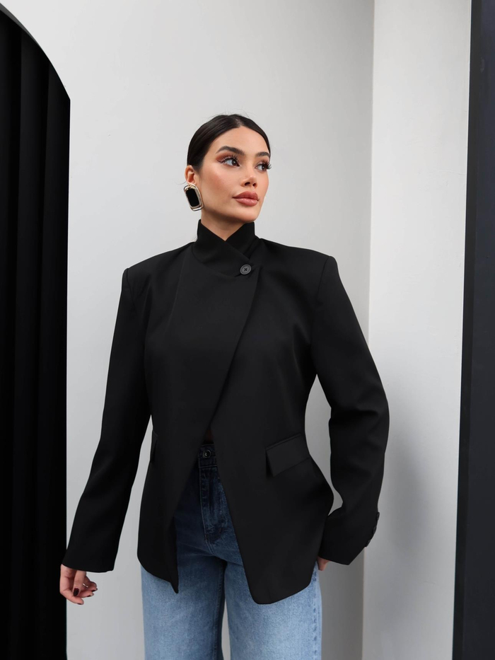 Tek Düğme Tasarım Ceket