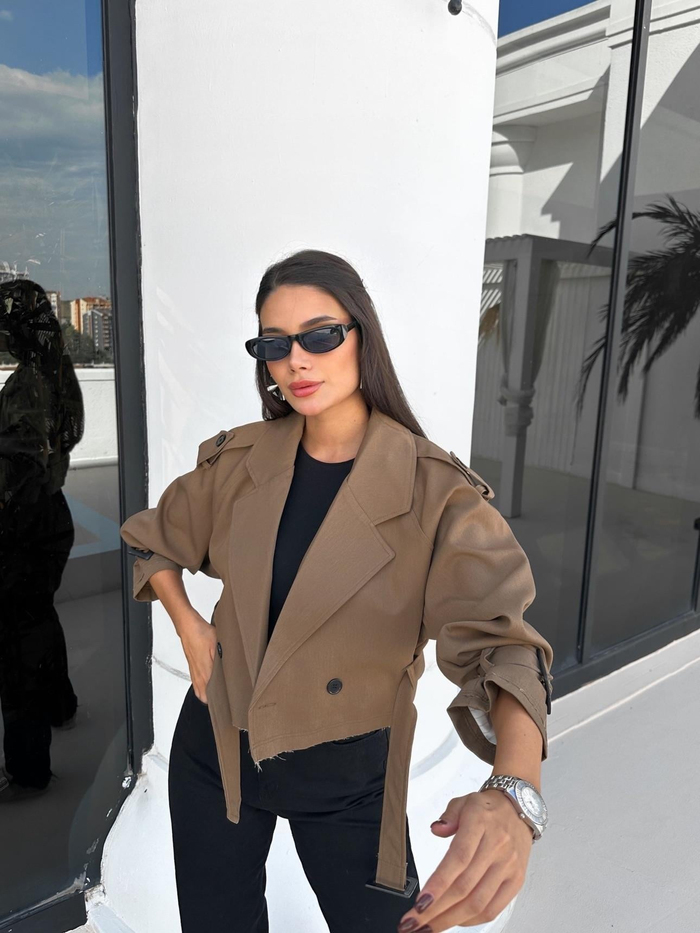 Toprak Parkas Kısa Ceket