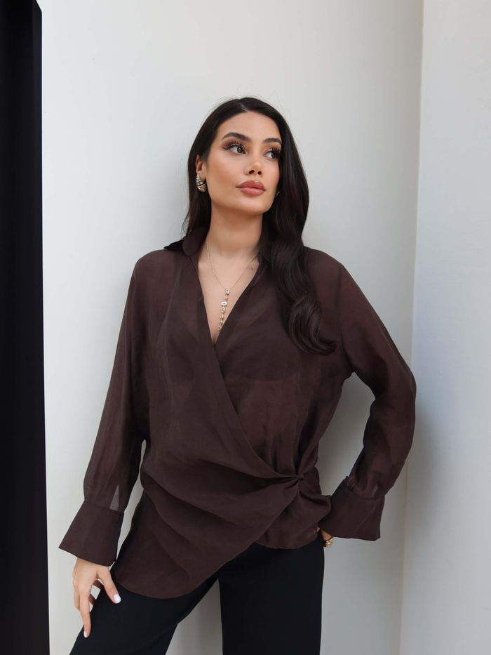 Transparan Parlak Gömlek