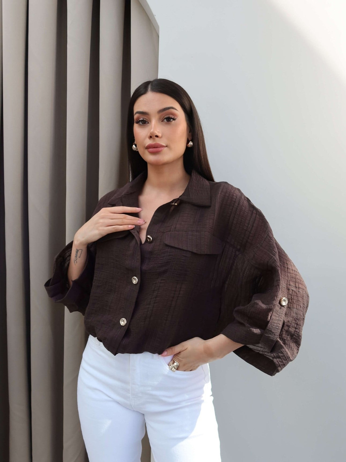 Transparan Simli Bomber Ceket