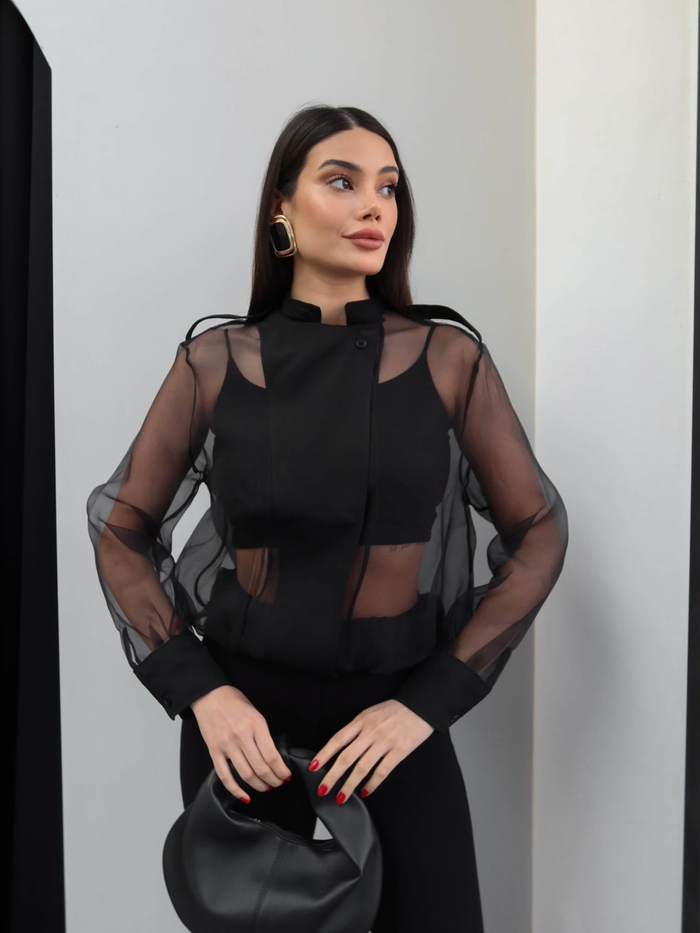 Tül Bomber Ceket