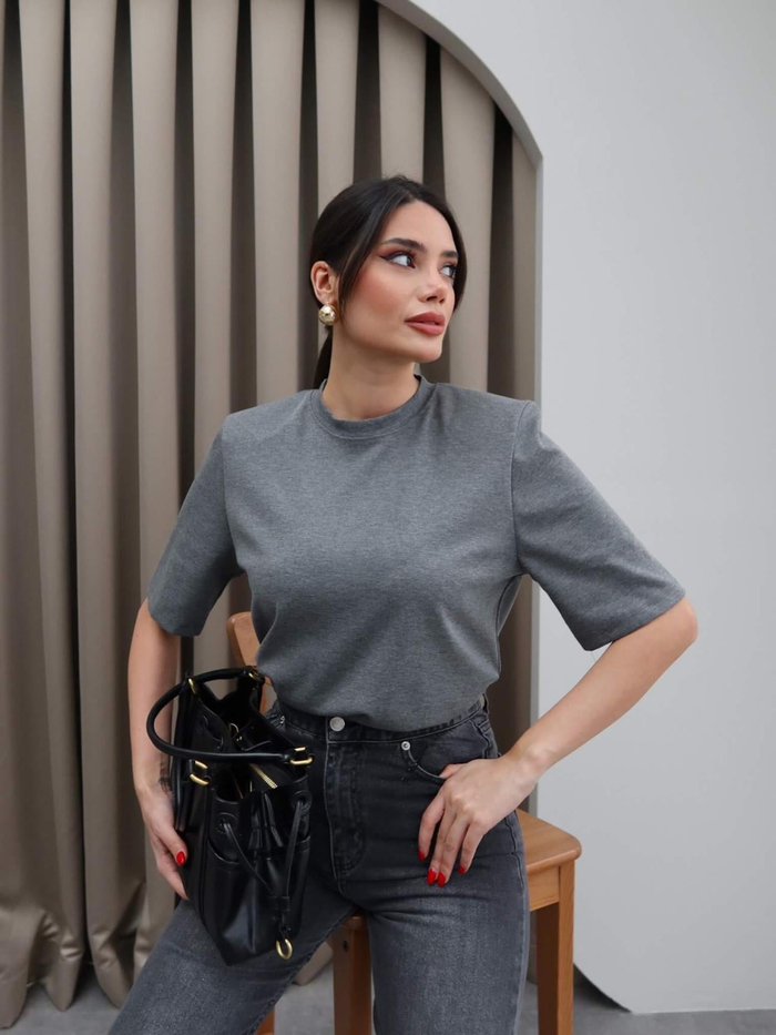 Vatkalı Kısa Kol TShirt