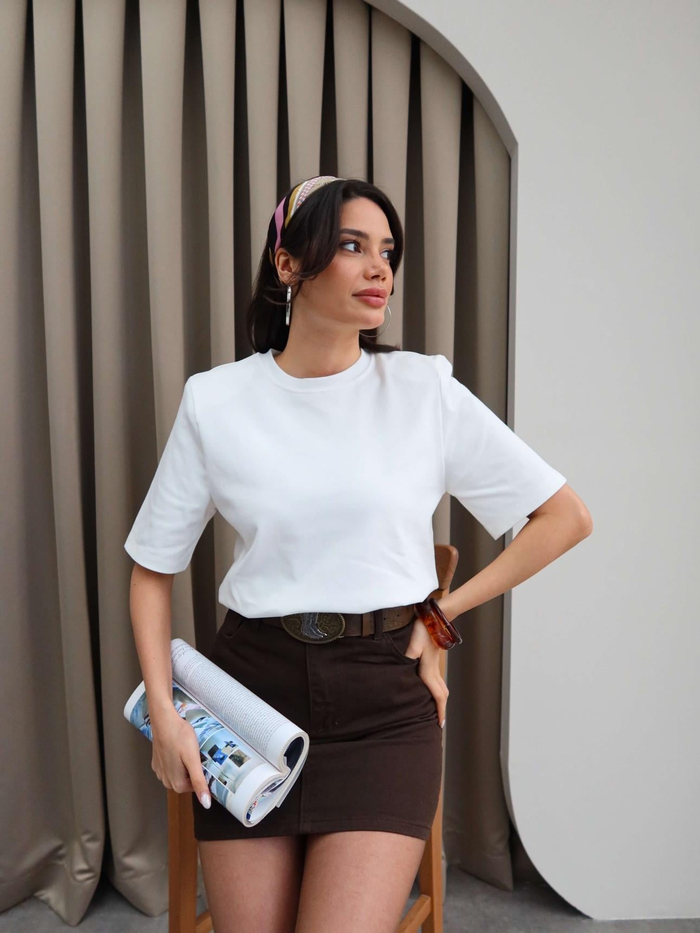 Vatkalı Kısa Kol TShirt