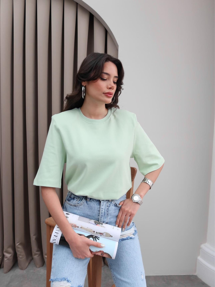 Vatkalı Kısa Kol TShirt