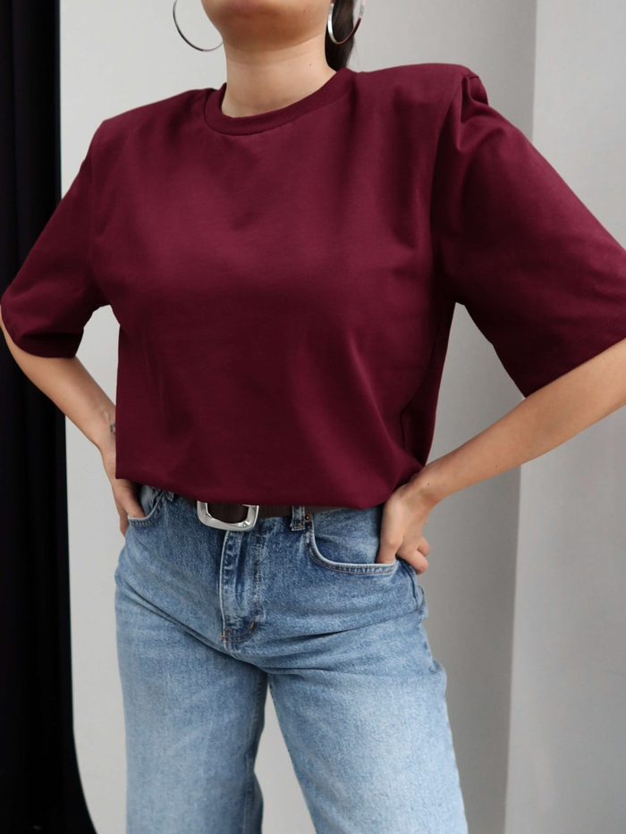 Vatkalı Kısa Kol TShirt