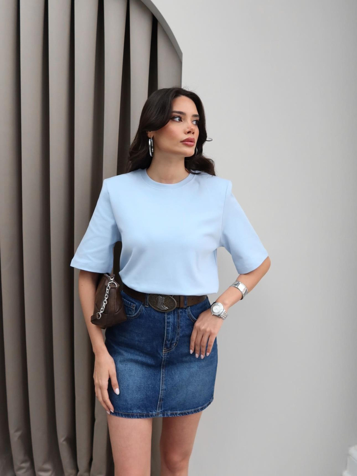 Vatkalı Kısa Kol TShirt