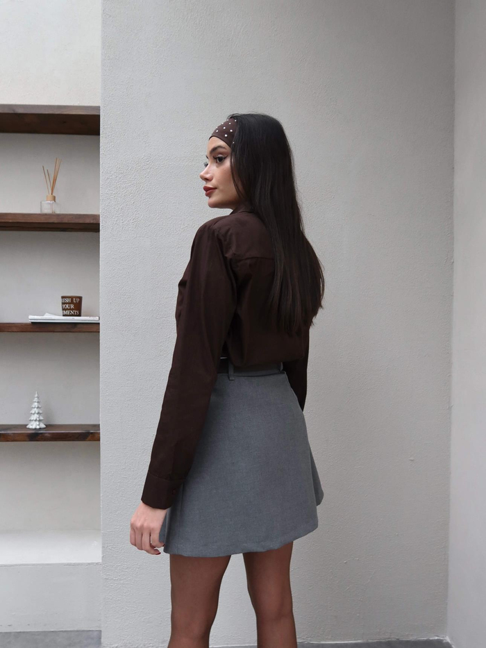 Vatkalı Oversize Gömlek