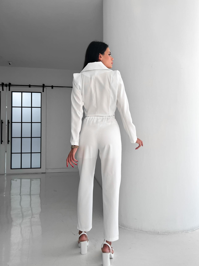 White Bağlamalı Uzun Kol Takım