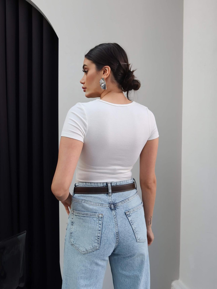 Yaka Dantelli Tshirt