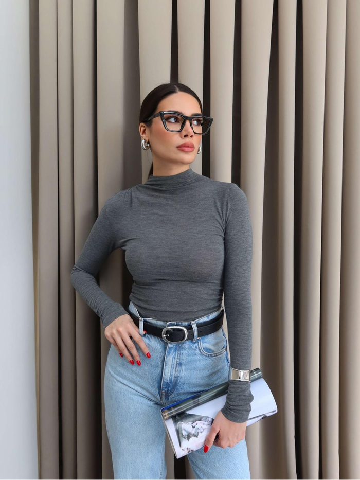Yakalı Transparan Body