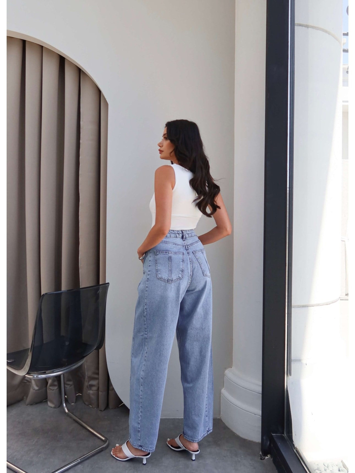 Yan Dikişli Baggy Pantolon