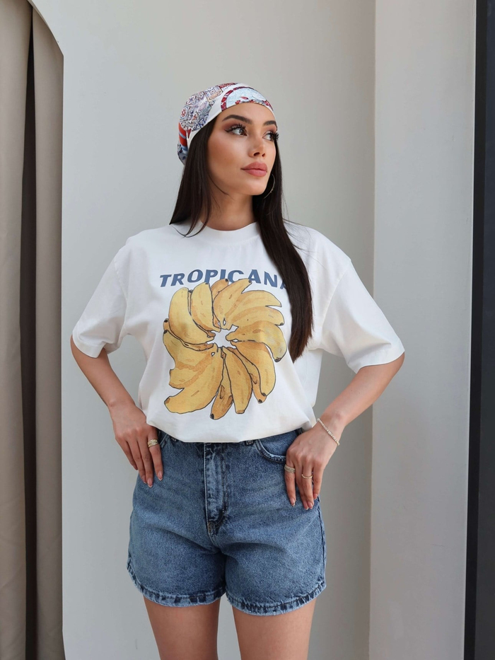 Yıkamalı Denim Şort