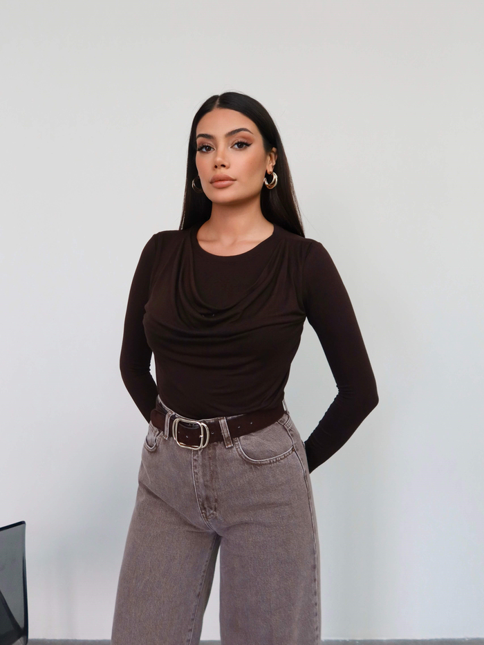 Yüksek Bel Boru Paça Jean