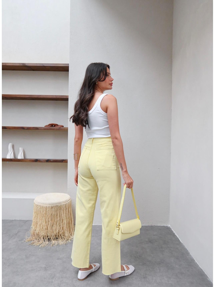 Yüksek Bel Culotte Jean