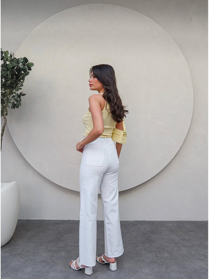 Yüksek Bel Culotte Jean