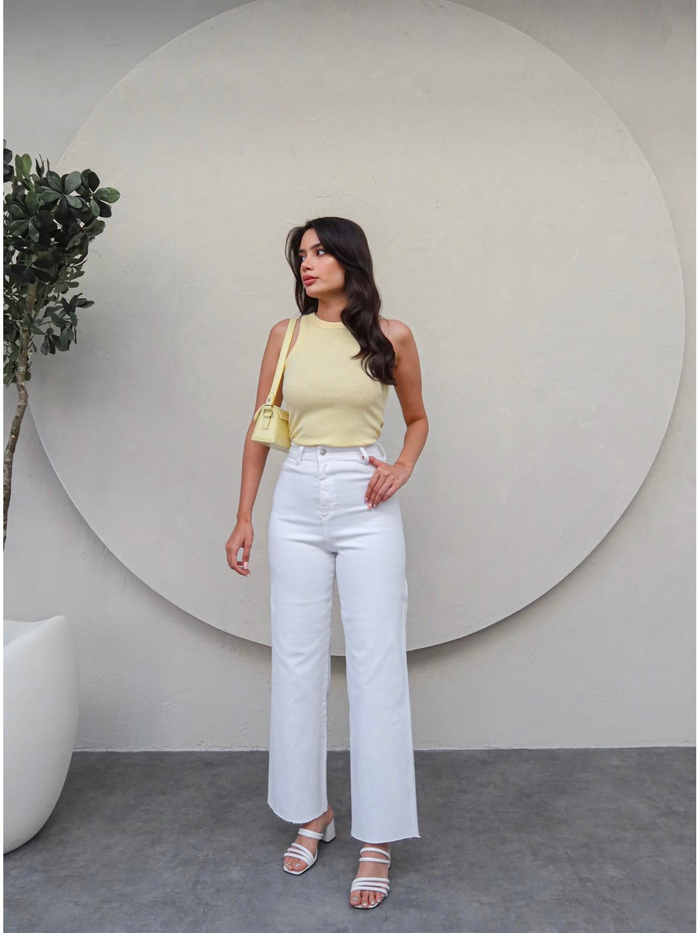 Yüksek Bel Culotte Jean