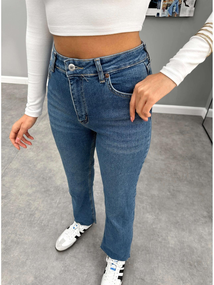 Yüksek Bel Full Length - Stretch Flare Jean